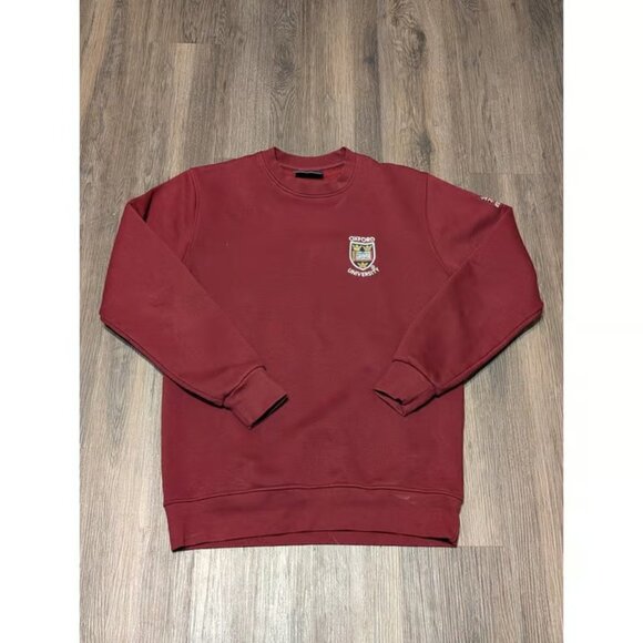 Other - Oxford University Sweatshirt Pullover Embroidered Logo Burgundy Small